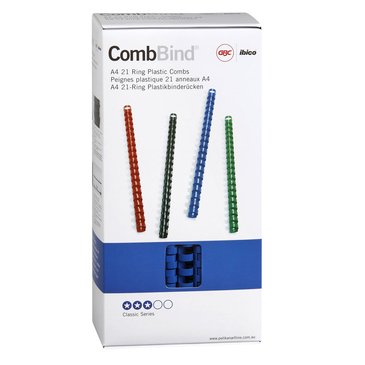 GBC Binding Comb 14mm Blue Pk100