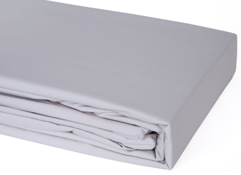 Bedmates Single Sheet Set in Silver, featuring a soft 250 thread count polycotton blend for comfort and durability.