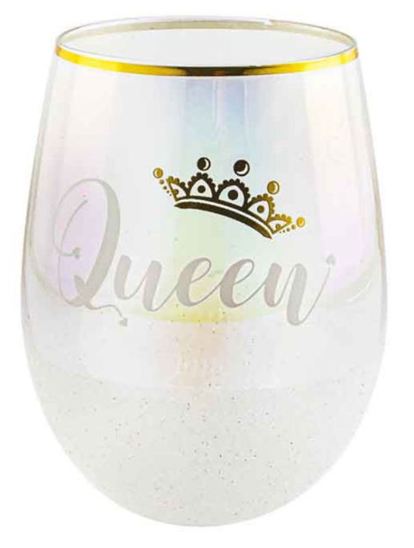 Queen Glitterati Stemless 600ml