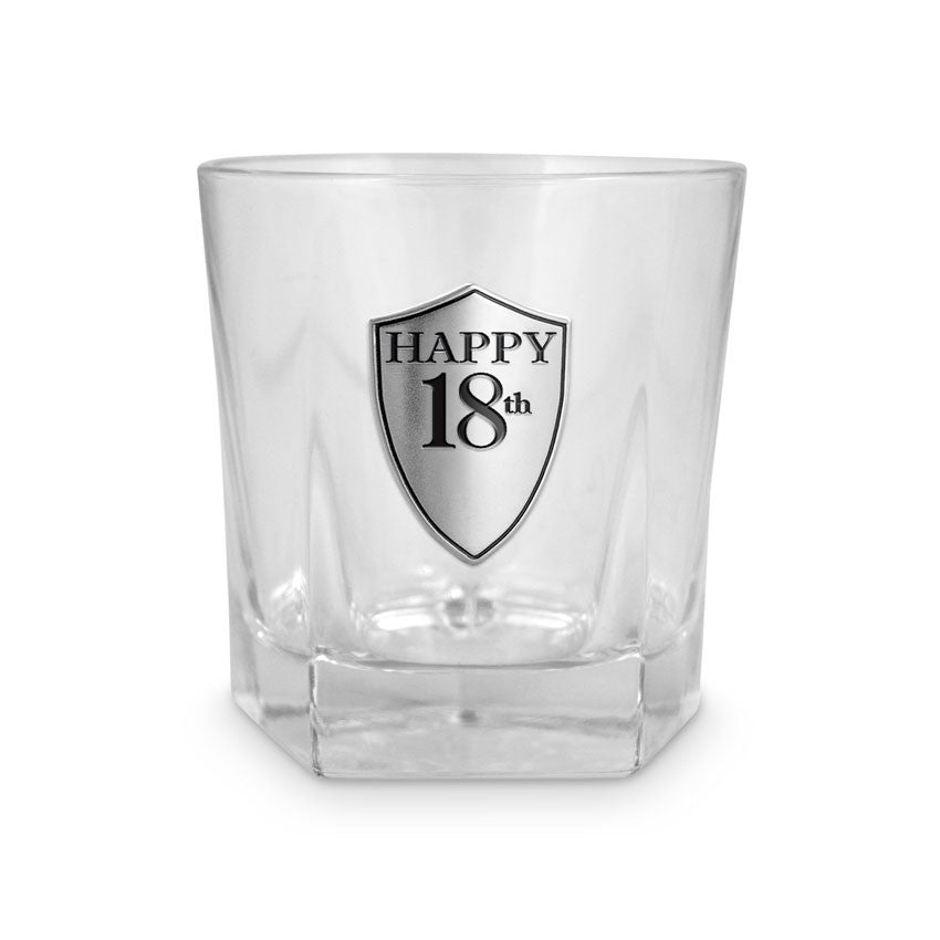 Whiskey Glass - Happy 18th Birthday