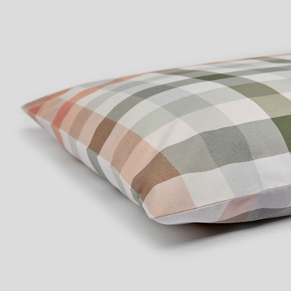 Desert Plaid Organic Cotton Quilt Cover Single - Bambury