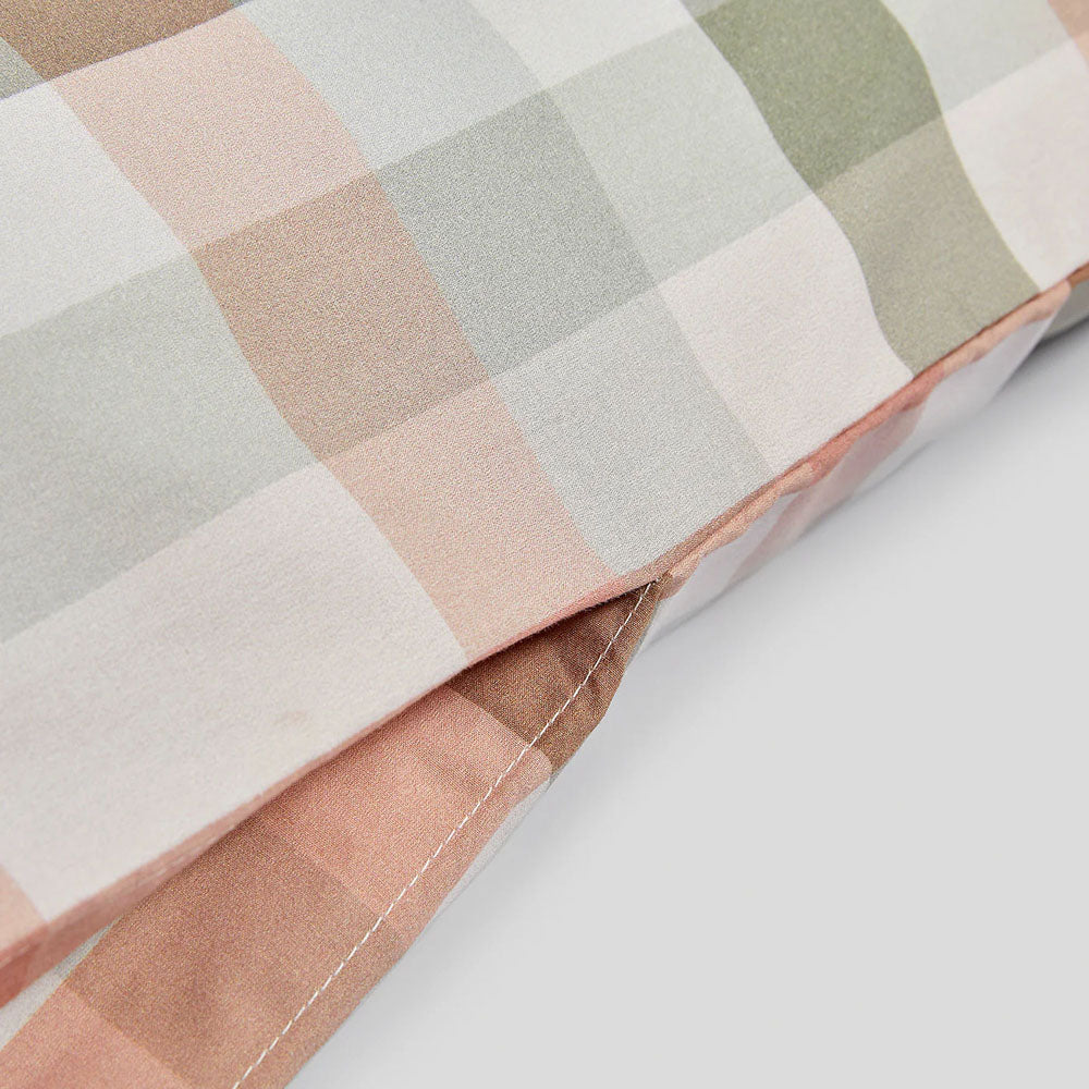 Desert Plaid Organic Cotton Quilt Cover Queen - Bambury