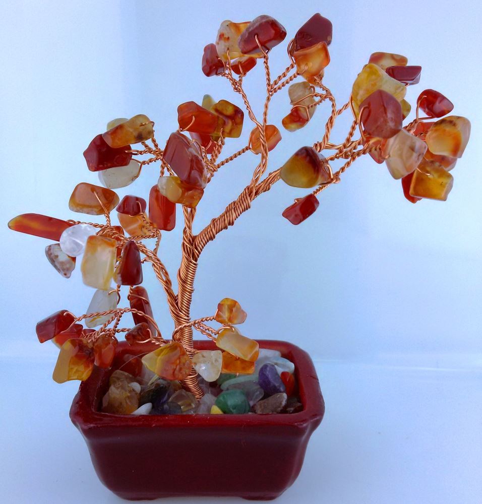 Gemstone Tree Small - Carnelian