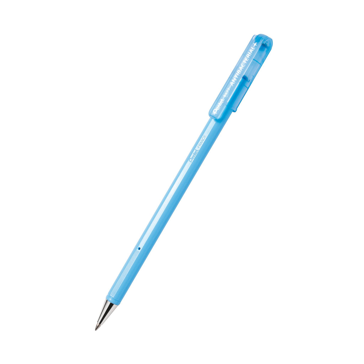 PENTEL SUPERB ANTIBACTERIAL BK77 BALLPOINT PEN 0.7MM BLUE BOX 12