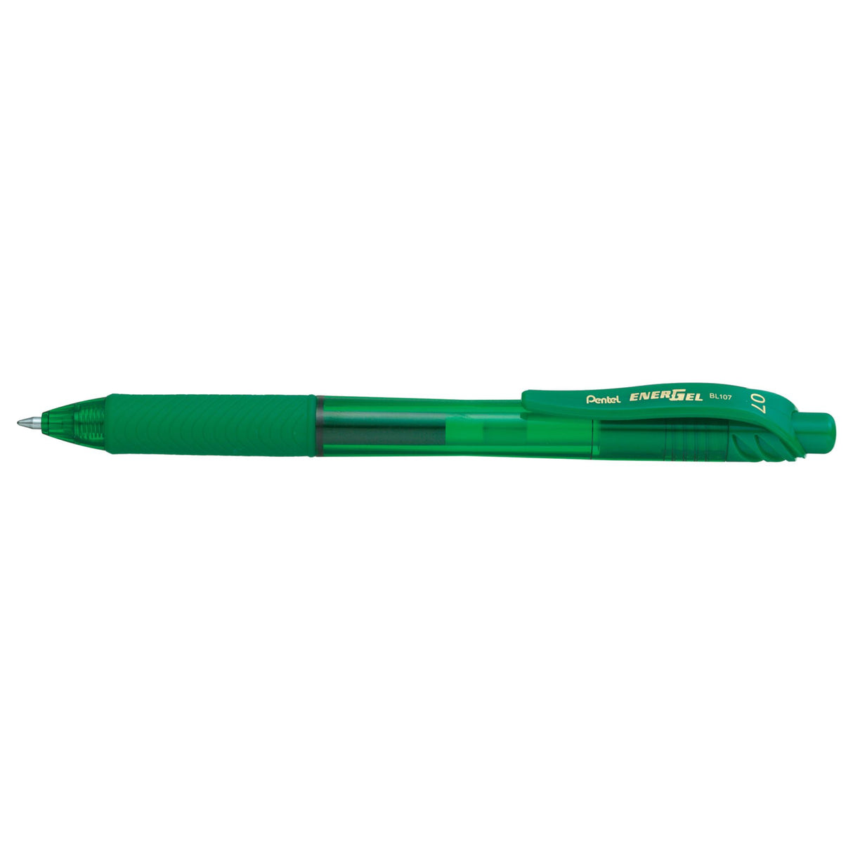 PENTEL ENERGEL-X GEL ROLLER PEN RECTRACTABLE BL107 0.7mm GREEN -12 units