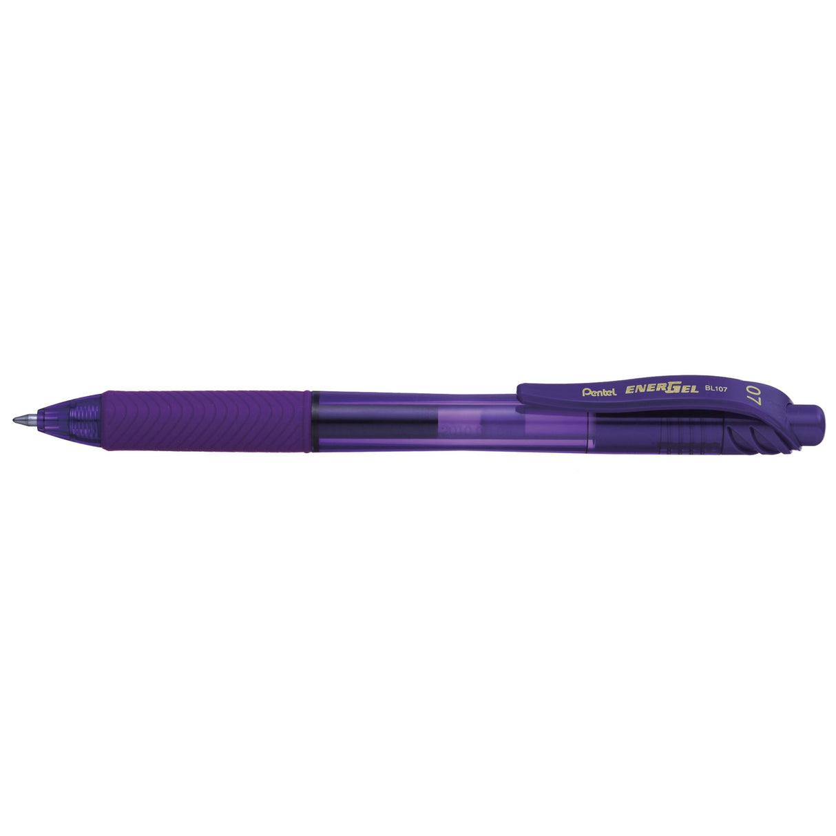 PENTEL ENERGEL-X GEL ROLLER PEN RECTRACTABLE BL107 0.7mm VIOLET -12 units