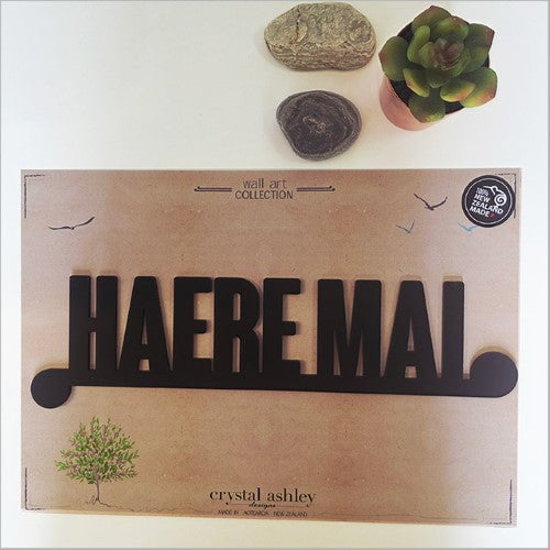 Black Acrylic: Haere mai Acrylic Art