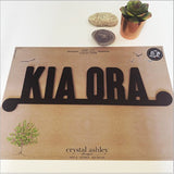 Black Acrylic: Kia Ora Acrylic Art
