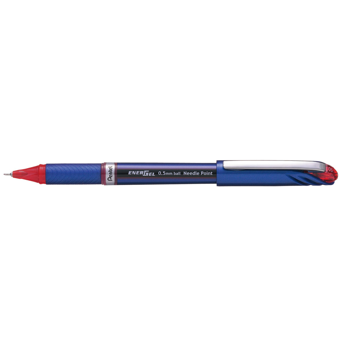 PENTEL ENERGEL GEL ROLLER PEN STICK BLN25 NEEDLE POINT 0.5mm RED -12 units