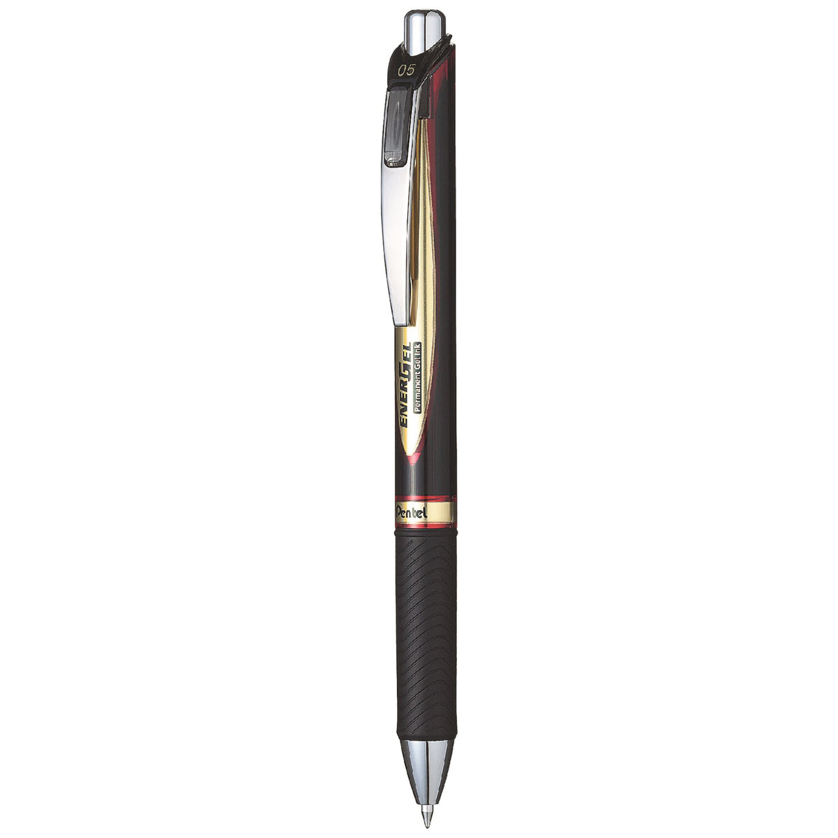 Pentel Energel Ballpoint Pen Retractable 0.5mm Blp75 Ink Red -12 units