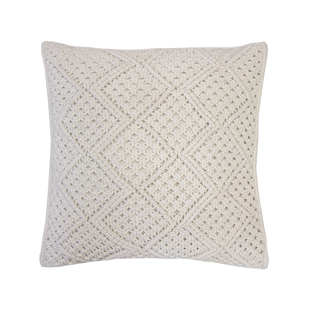 Anka Square Cushion Ivory