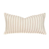 Linen Feather-Filled Rectangle Cushion 30 x 60cm Bambury - Natural Stripe