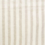 Linen Feather-Filled Square Cushion 50 x 50cm Bambury - Natural Stripe