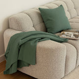 Milo Waffle Square Cushion Juniper - Bambury