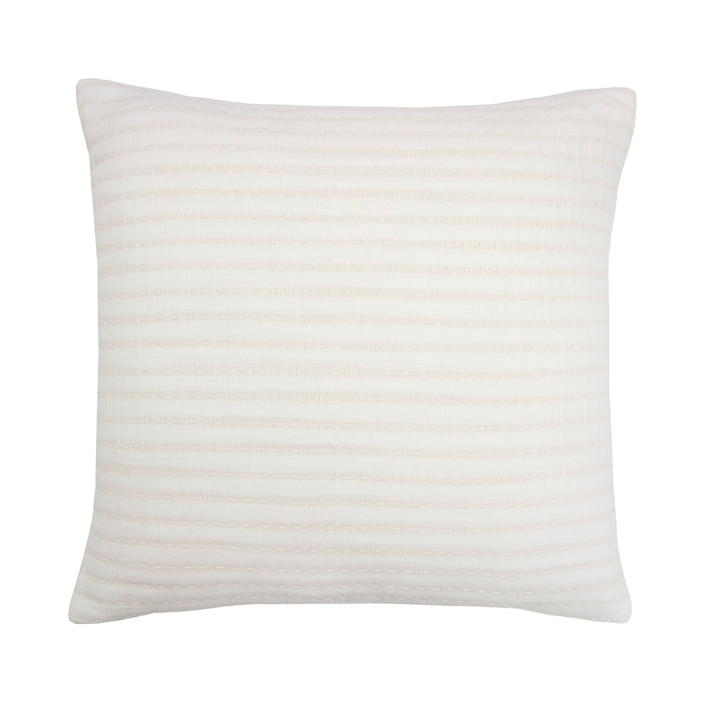 Nova Square Cushion Ivory- Bambury