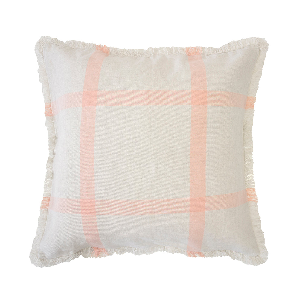 Stewart Square Cushion Papaya- Bambury