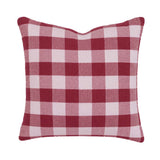Willow Cotton Gauze Square Cushion 50 x 50cm Bambury - Berry