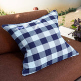 Willow Cotton Gauze Square Cushion 50 x 50cm Bambury - Blue