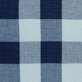 Willow Cotton Gauze Square Cushion 50 x 50cm Bambury - Blue