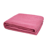 Waffle Throw 130x180cm Pink- Bambury
