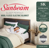 Electric Blanket - SLEEP PERFECT  WOOL FLEECE QUEEN (153cm x 200cm)