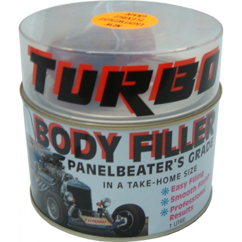 Smartfox AU Body Filler - Turbo 1-Litre offers strong adhesion and a seamless finish for automotive repairs and restorations.