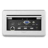 4K Conference Table Connectivity Box - HDMI, VGA, DisplayPort, USB Ports & Ethernet
