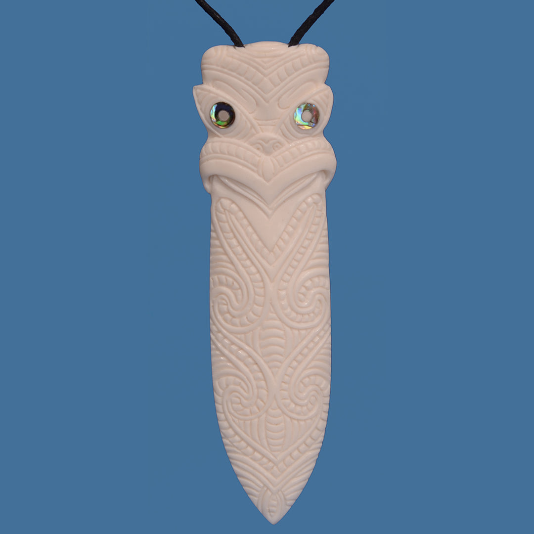 Tiki Taiaha Head Pendant