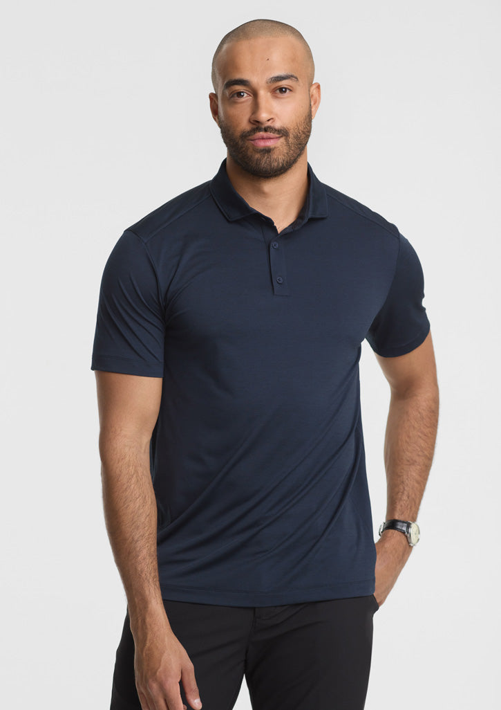 Phoenix Mens Short Sleeve Polo - Charcoal Marle