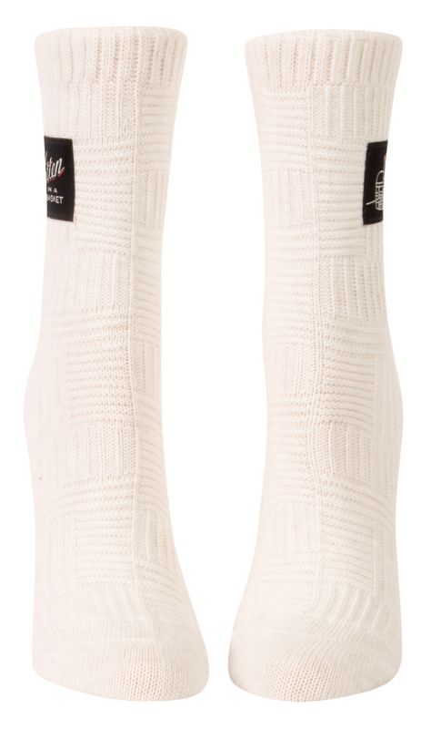 Blue Q Tag Socks - Kitten In A Basket Large/Extra-Large