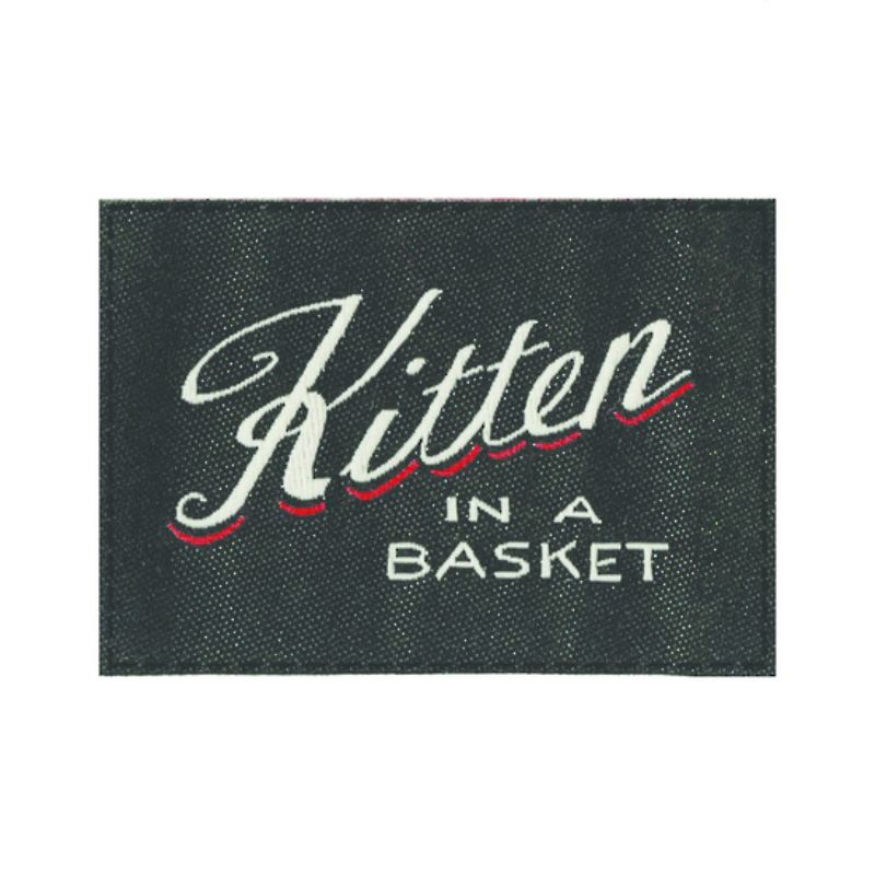 Blue Q Tag Socks - Kitten In A Basket Large/Extra-Large