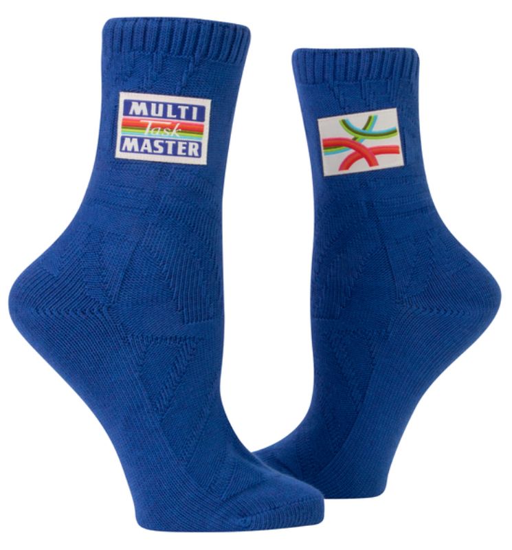 Blue Q Tag Socks - Multitaskmaster Small/Medium
