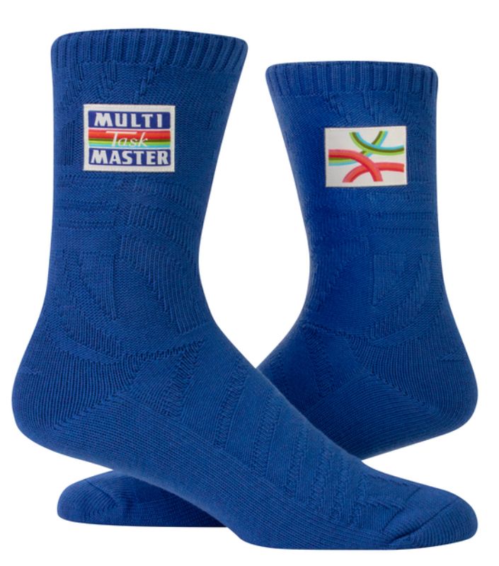 Blue Q Tag Socks - Multitaskmaster Small/Medium