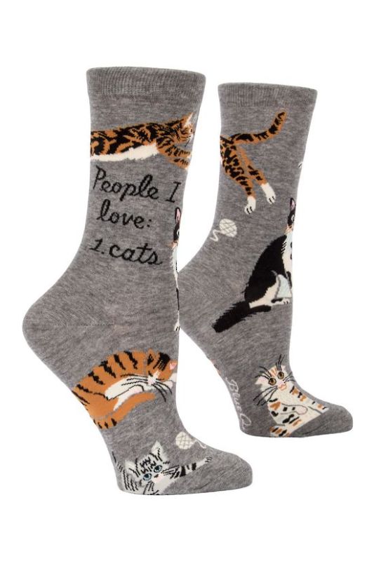 Blue Q Socks - People I Love: Cats