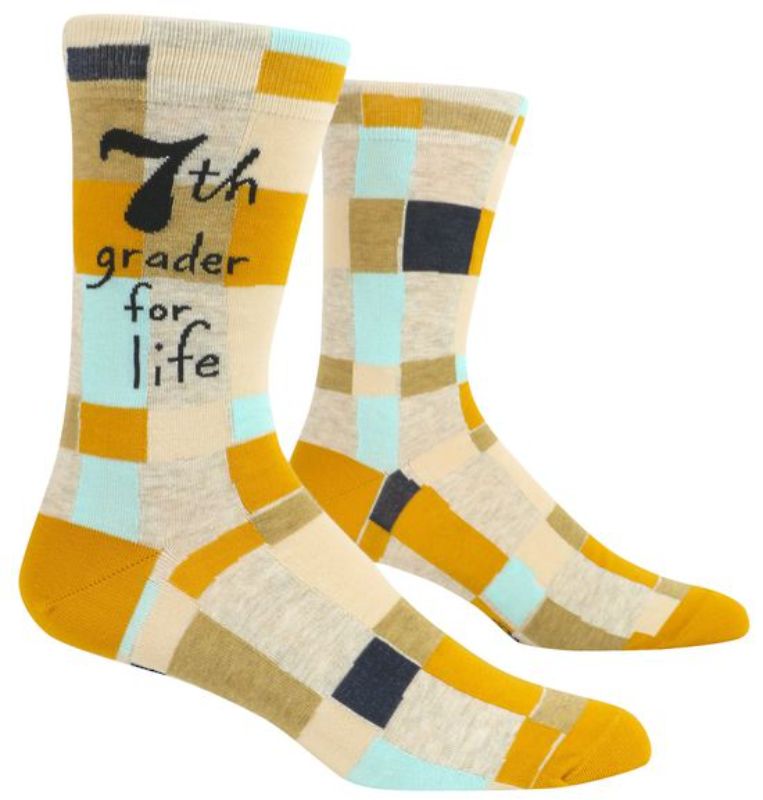 Blue Q Men's Socks - 7th Grader For Life