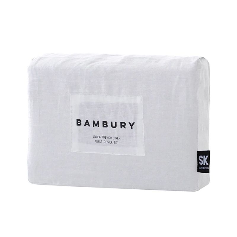 Double Duvet Cover - Quilt / Set - Bambury Linen (Ivory)