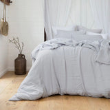 Super King Duvet Cover - Quilt / Set - Bambury Linen (Silver)