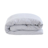 Super King Linen Quilt / Duvet Cover Set Silver- Bambury