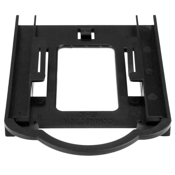 5-pack tool-less mounting brackets for 2.5" SSD/HDD installation in 3.5" drive bays, promoting easy and efficient upgrades.