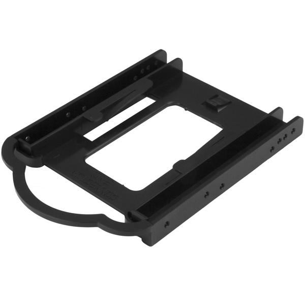 5-pack of tool-less mounting brackets for installing 2.5' SSDs/HDDs in 3.5' drive bays, easy and efficient installation.