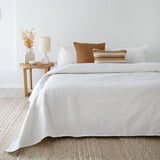 Queen / King Botanica Coverlet Set White- Bambury
