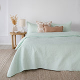 Single / Double Botanica Coverlet Set Glacier- Bambury