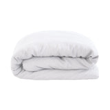 Queen Bed Linen Quilt / Duvet Cover Set White - BAMBURY