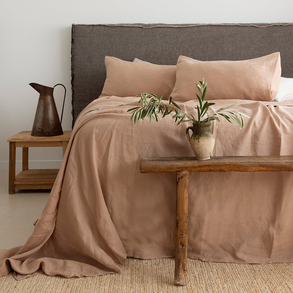 King Linen Sheet Set Tea Rose- Bambury