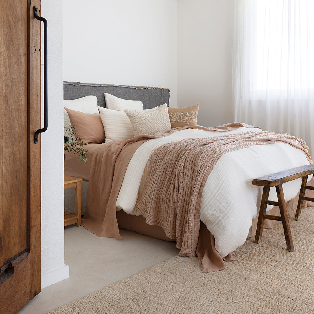 King Linen Sheet Set Tea Rose- Bambury