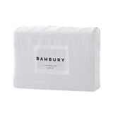 King Bed Linen Sheet Set White - BAMBURY