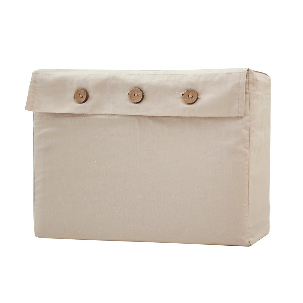 Split King BedTemple Organic Cotton Sheet Set Pebble - Bambury