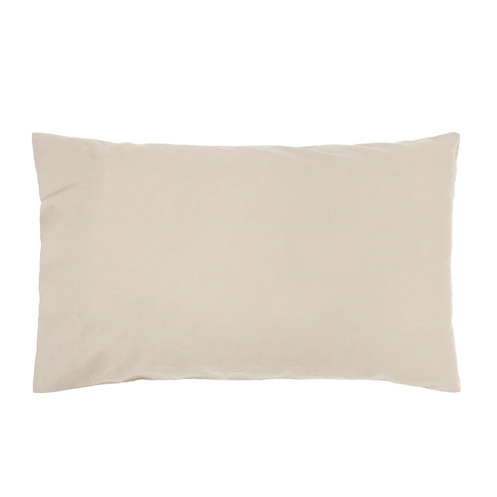 Split King BedTemple Organic Cotton Sheet Set Pebble - Bambury