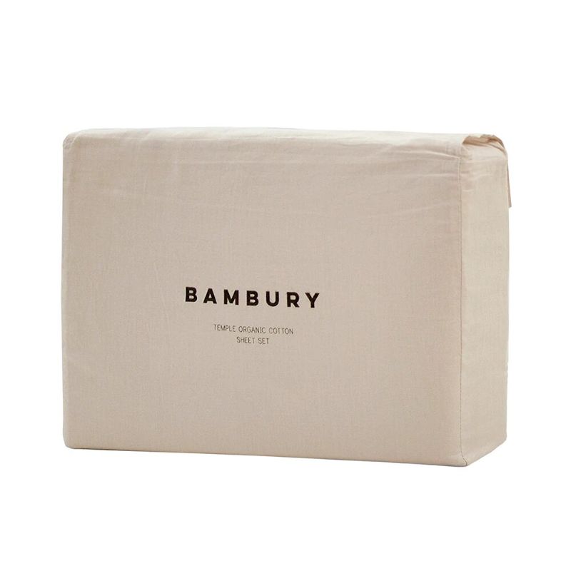 King Sheet Set - Bambury Temple Organic Cotton  (Pebble)