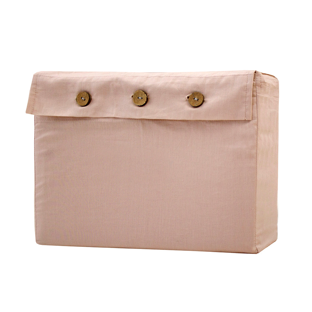 KIng Single Temple Organic Cotton Sheet Set Rosewater- Bambury